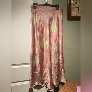 Zara colorful corset silk dress